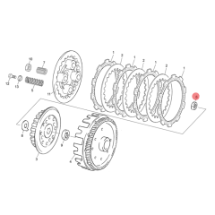 Écrou d'embrayage origine Sherco 50