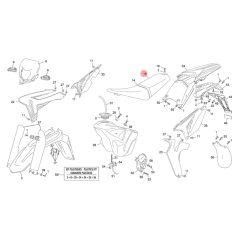 Selle basse noire origine Sherco 50 HRD SM Black Moon RS après 2024