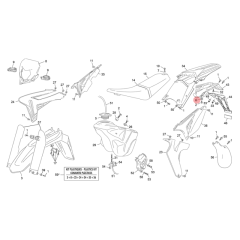 Entretoise de carrosserie inox origine Sherco 50 HRD SM Black Moon RS après 2024