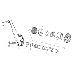 Vis CHC M6x25 origine Sherco 50 HRD SM Black Moon RS après 2024