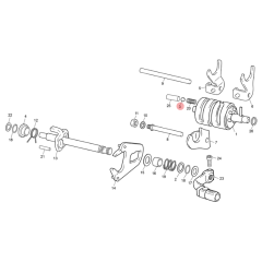 Bille barillet de sélecteur origine Sherco 50 HRD SM Black Moon RS après 2024