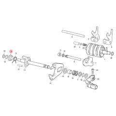 Bague guide ressort sélecteur de vitesse origine Sherco 50 HRD SM Black Moon RS après 2024