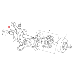 Clavette pignon de vilebrequin origine Sherco 50