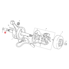 Entretoise de vilebrequin origine Sherco 50 HRD SM Black Moon RS après 2024