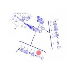 Soupape d'échappement origine Yamaha MT125 YZF 125 NMAX 125 XMAX 125
