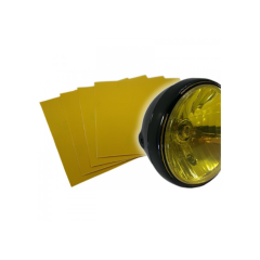 Sticker de phare jaune transparent 250x250mm