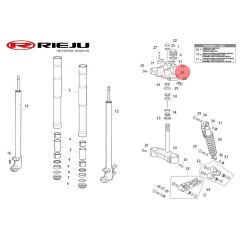 Té de fourche supérieur origine Rieju MRT Pro 