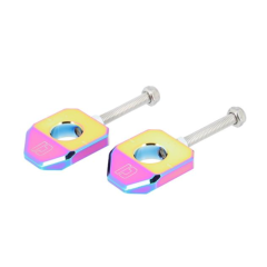 Tendeur de chaîne Doppler Derbi Senda axe de roue 15mm néochromé