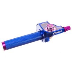 Poignée de gaz Terzo à tirage rapide Terzo Bleu Violet