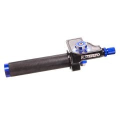 Poignée de gaz Terzo à tirage rapide Terzo Noir Bleu