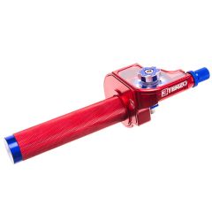 Poignée de gaz Terzo à tirage rapide Terzo Rouge Bleu