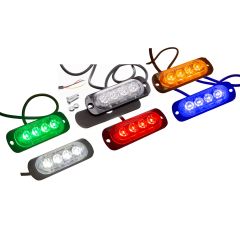 Feu plat additionnel 4 Led clignotante