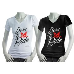 T-shirt Born to Ride Femme