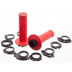 Poignée UFO Lock On rouge avec tube de poignée 