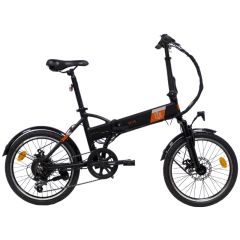 Vélo électrique EZO Odeon 20 pouces 250W pliable noir et orange