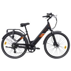 Vélo électrique EZO Tourer 28" 250Wh noir et orange