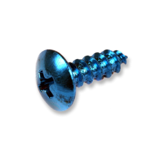 Vis tête fraisé M5x50 alu bleu (x12)