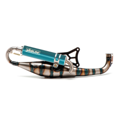 Pot d'échappement Yasuni Carrera 21 MBK Nitro bleu