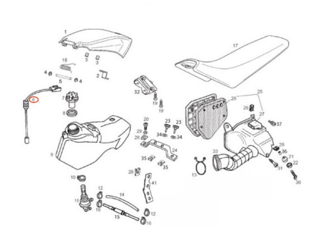 Réservoir D'essence Derbi Senda