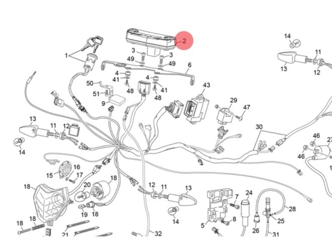 Engrenage D'entraînement De Compteur De Vitesse Pour Scooter GY6 50cc 125cc 150cc - Diamètre Axe 10mm
