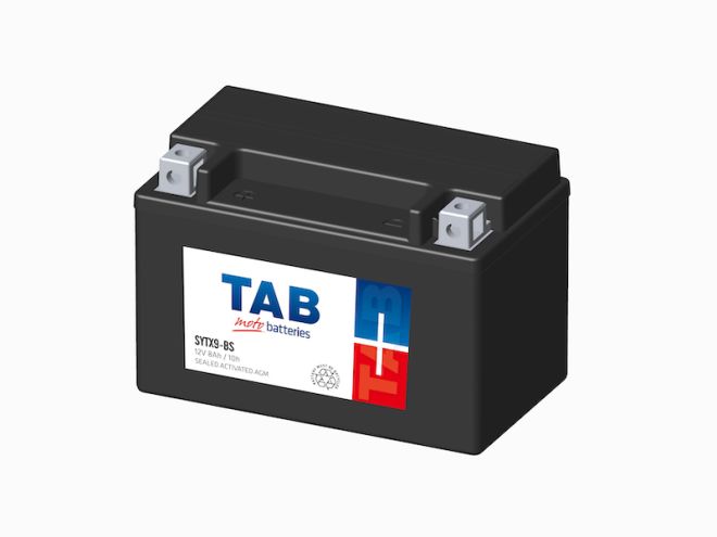 Batterie Tab Batterie YTX9-BS activée usine prêt à l'emploi