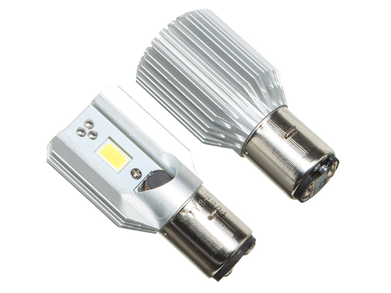 Ampoule de rechange pour phare de moto, Ba20d LED H6 pour Scooter, feux de  route/croisement, blanc xénon, 12V - AliExpress