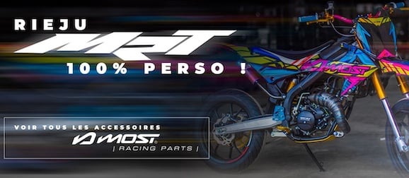 Image de présentation des pièces et accessoires MOST Racing pour la Rieju MRT 50cc Pro et Trophy
