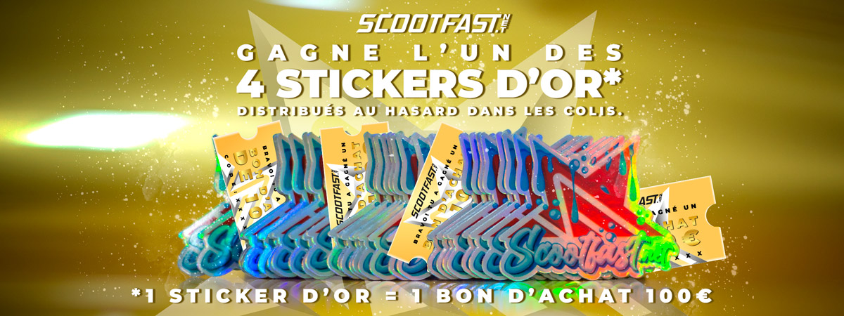 Image de présentation du jeu stickers d'or scootfast